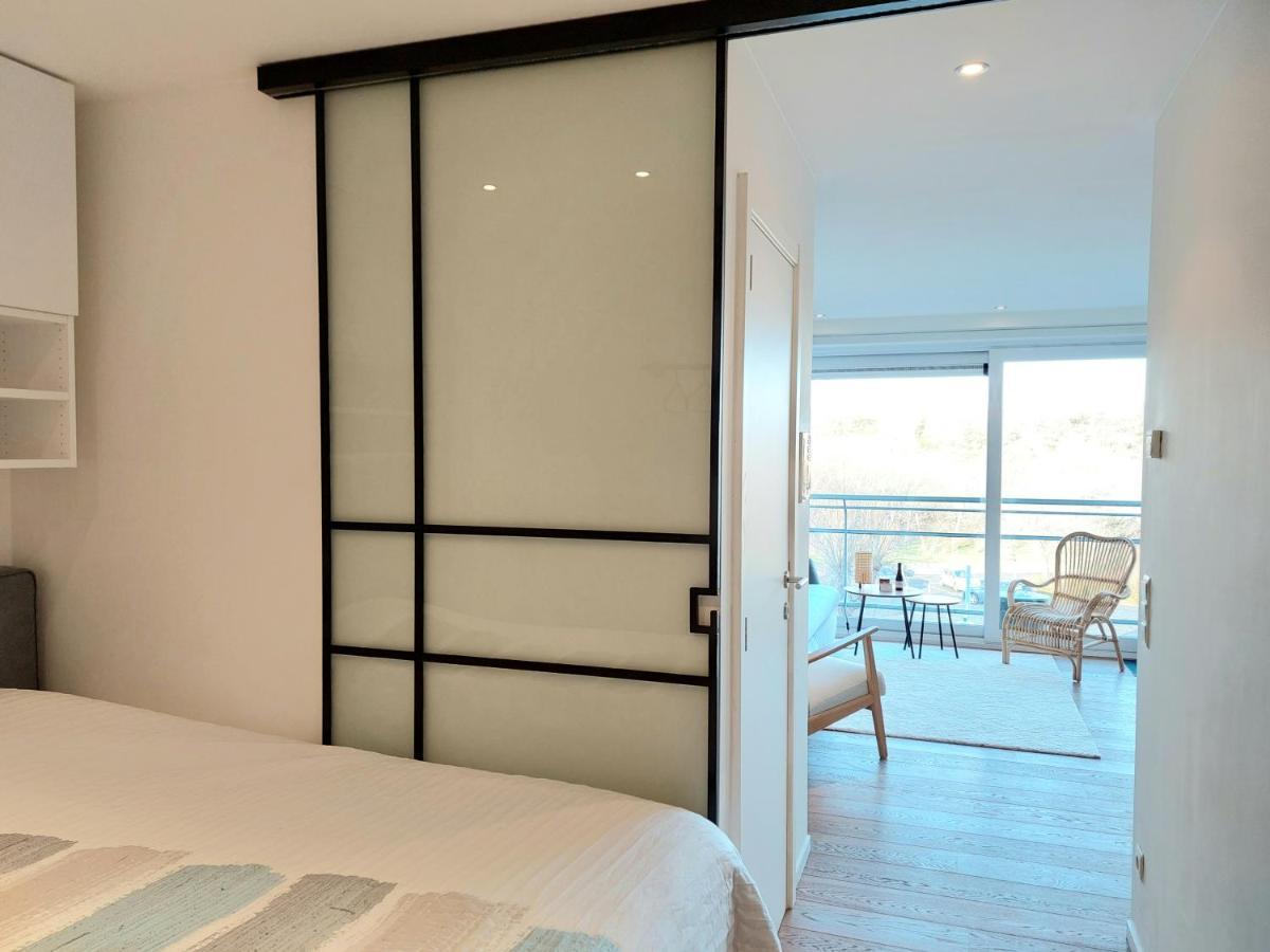 Studio 3 Bredene Met Strandcabine Esterno foto